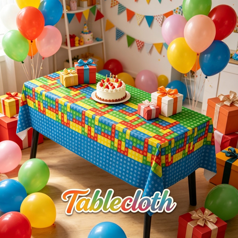 Gaming Accessories For Room - Tovaglia Stile Mattoncini da Costruzione con