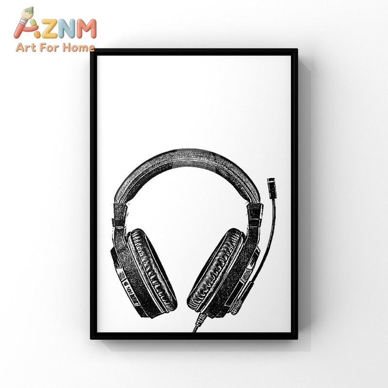 AZNM Quadro su Tela Bianco e N - Gaming Accessories For Room recensione e prezzo